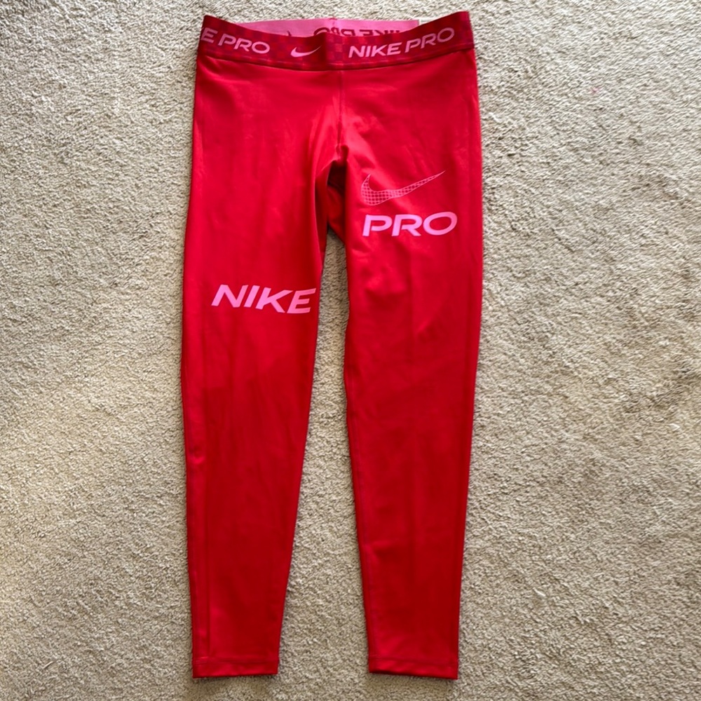 Nike Kids Red Leggings